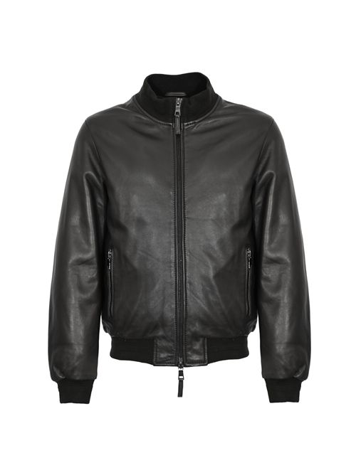 Giacca Derek Seamless in pelle Black LEATHER AUTHORITY | DEREK SEAMLESS20